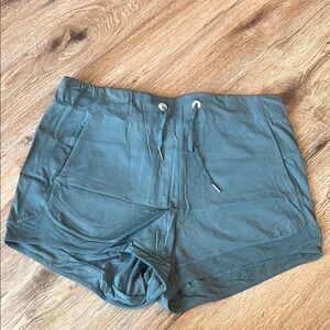 ZYIA Active Teal Drawstring Shorts